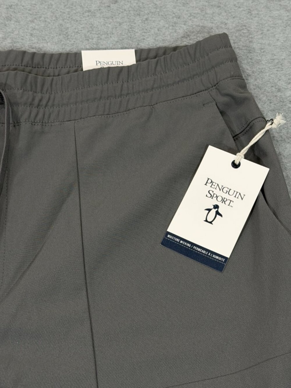 Original Penguin Sport Joggers Mens XL Gray Moisture Wicking Pants Ankle Zip NWT - Picture 8 of 16